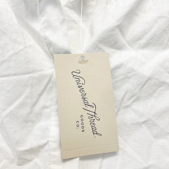 Universal Thread Women's Balloon Long Sleeve Blouse White Size Small - Picture 4 of 6